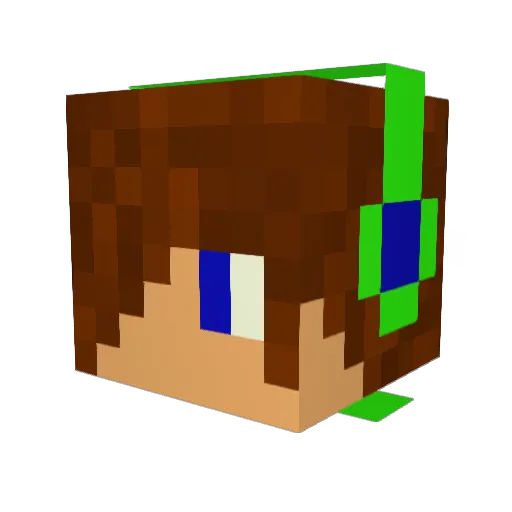 JonasBahns Minecraft avatar head, 3D render