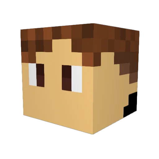 JonasJRM Minecraft avatar head, 3D render