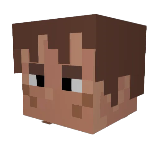 JonasMB Minecraft avatar head, 3D render