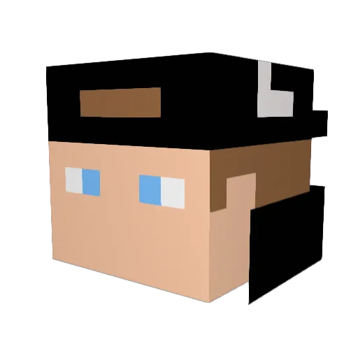 JonasMecker Minecraft avatar head, 3D render