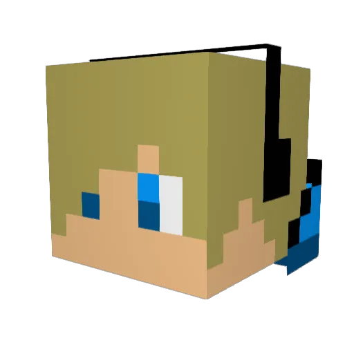 JonasNeuefeind Minecraft avatar head, 3D render