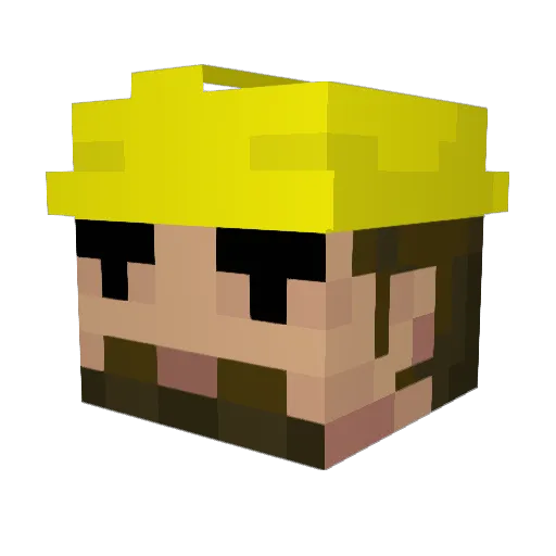 JonasR_ Minecraft avatar head, 3D render