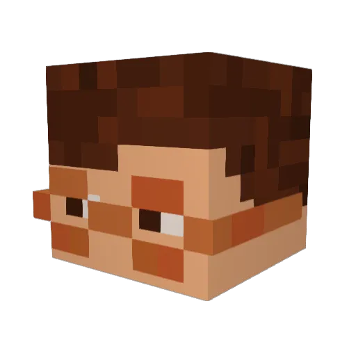 JonasTTV Minecraft avatar head, 3D render