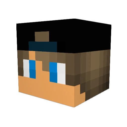 JonasUssing123 Minecraft avatar head, 3D render