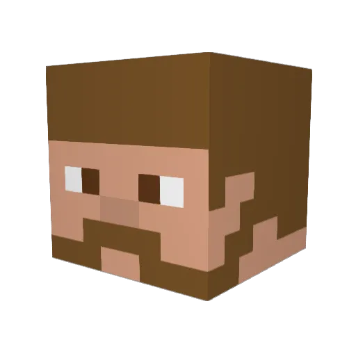 JonasVal17 Minecraft avatar head, 3D render