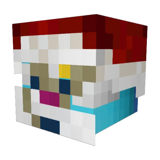 JonasZobbe Minecraft avatar head, 3D render