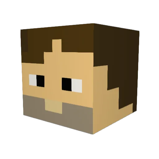 Jonas_007 Minecraft avatar head, 3D render