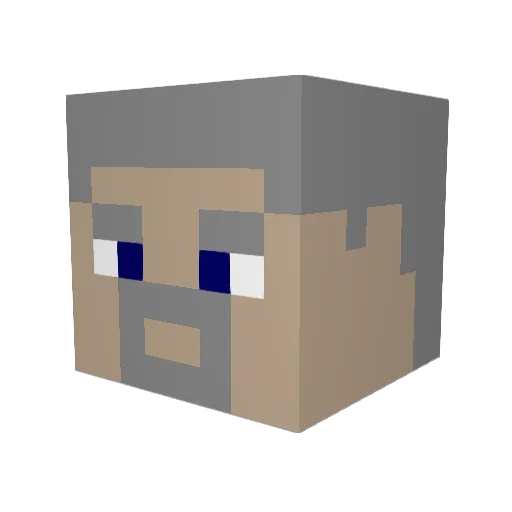 Jonas_257 Minecraft avatar head, 3D render