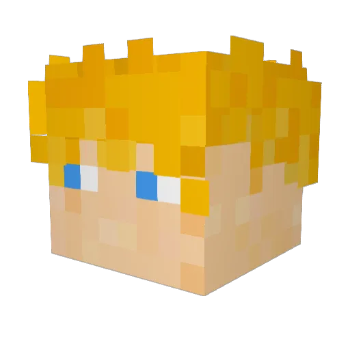Jonas_41120 Minecraft avatar head, 3D render