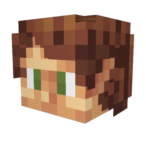 Jonas_7877 Minecraft avatar head, 3D render
