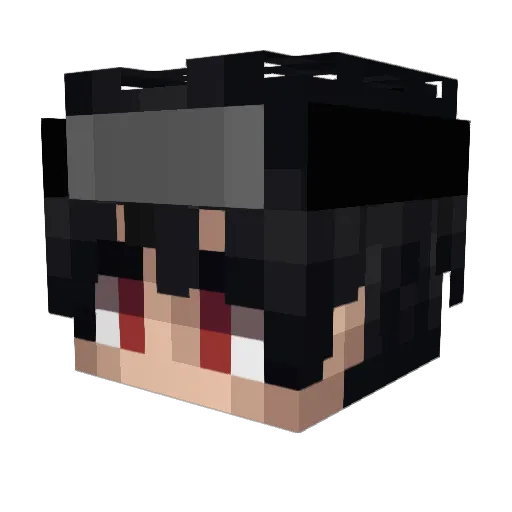 Jonas_Uchiha Minecraft avatar head, 3D render