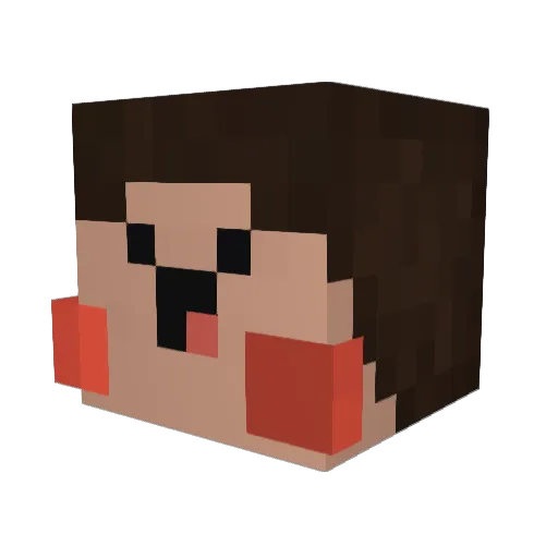 Jonas__HD Minecraft avatar head, 3D render