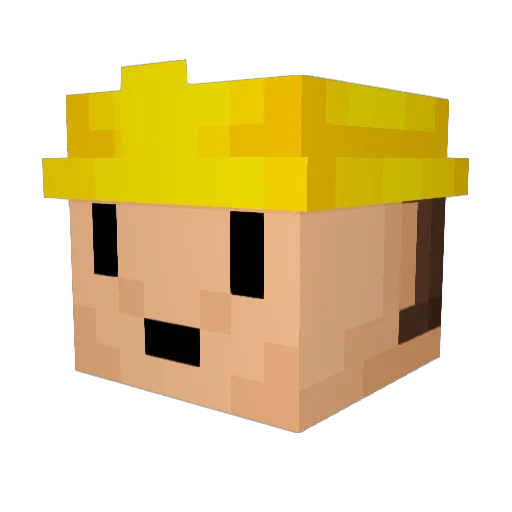 Jonasmaurice Minecraft avatar head, 3D render