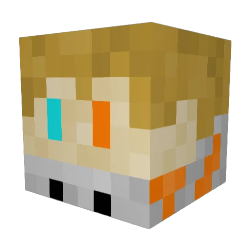 Jonasojojo Minecraft avatar head, 3D render