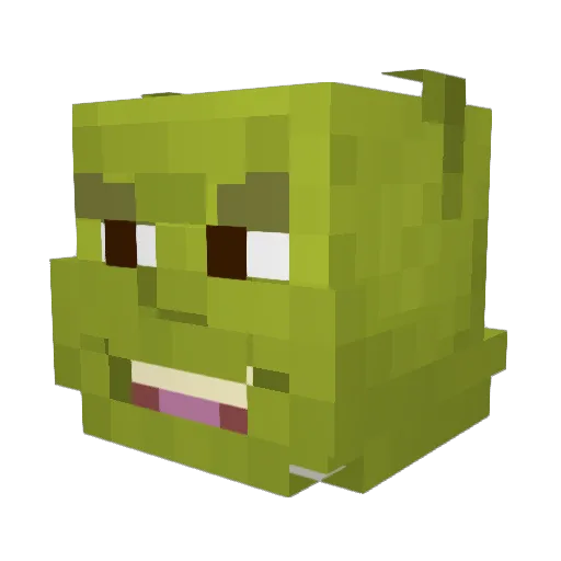 Jonassonford Minecraft avatar head, 3D render