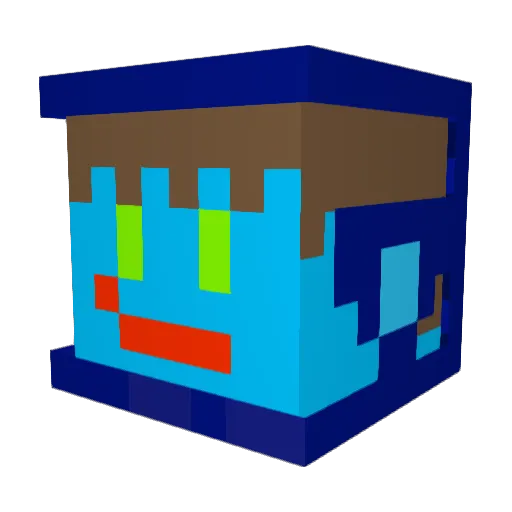 JonatanPojke Minecraft avatar head, 3D render