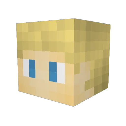 Jonatanmueller Minecraft avatar head, 3D render