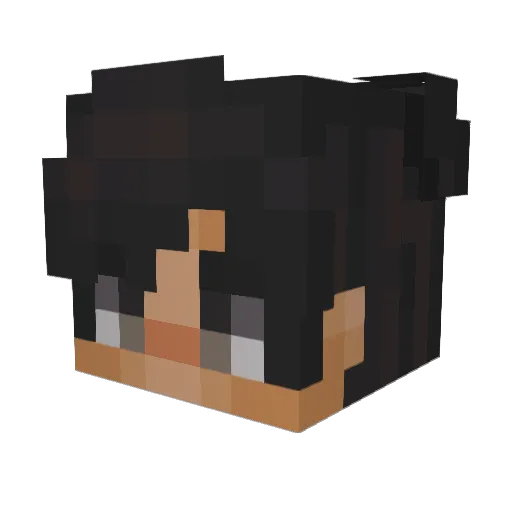 Jonatazio Minecraft avatar head, 3D render