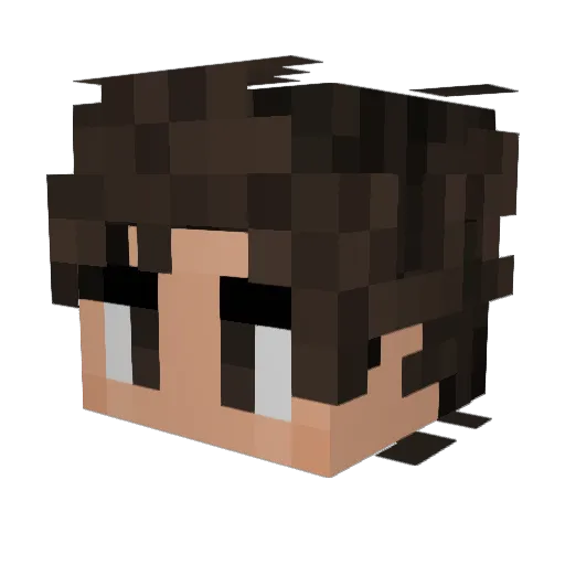 Jonathan1232 Minecraft avatar head, 3D render