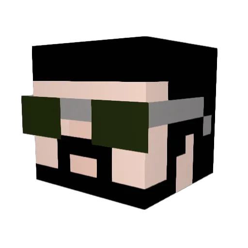 JonathanE22 Minecraft avatar head, 3D render