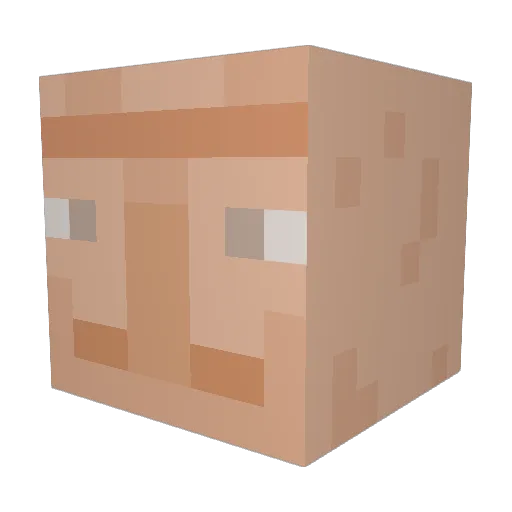 JonathanIsGreat Minecraft avatar head, 3D render