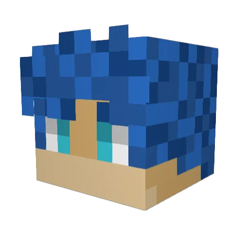JonathanJohnstar Minecraft avatar head, 3D render