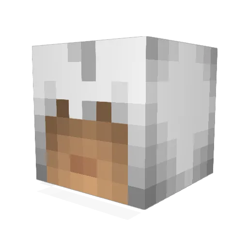 JonathanLockett Minecraft avatar head, 3D render