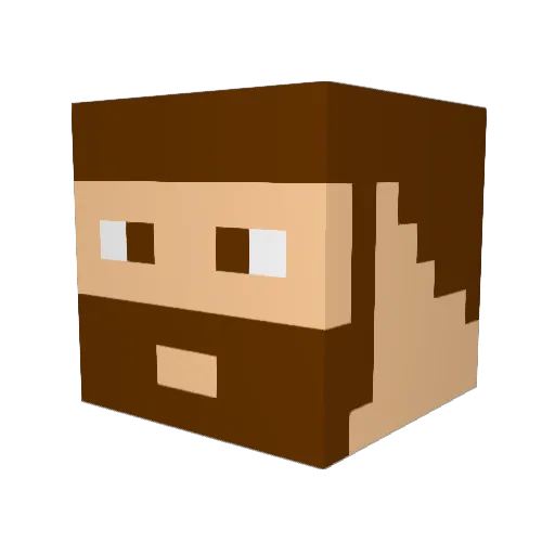 JonathanMarquard Minecraft avatar head, 3D render