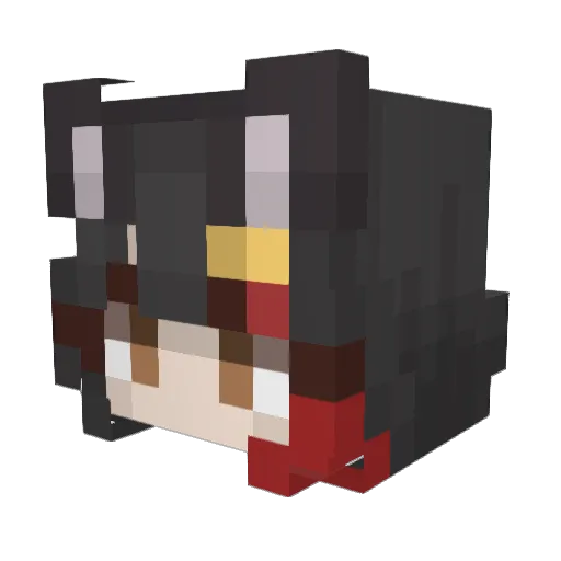 JonathanSqueaks Minecraft avatar head, 3D render