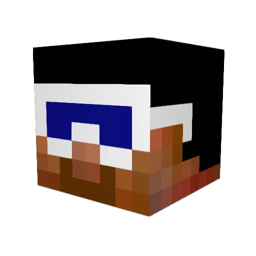 Jonathan_a Minecraft avatar head, 3D render
