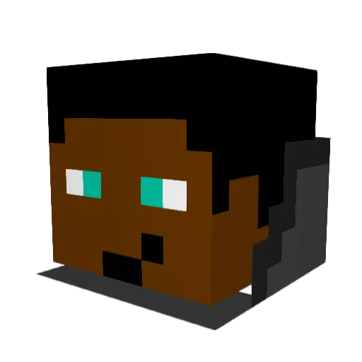 Jonathan_m09 Minecraft avatar head, 3D render