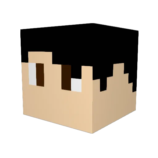Jonathaneap Minecraft avatar head, 3D render