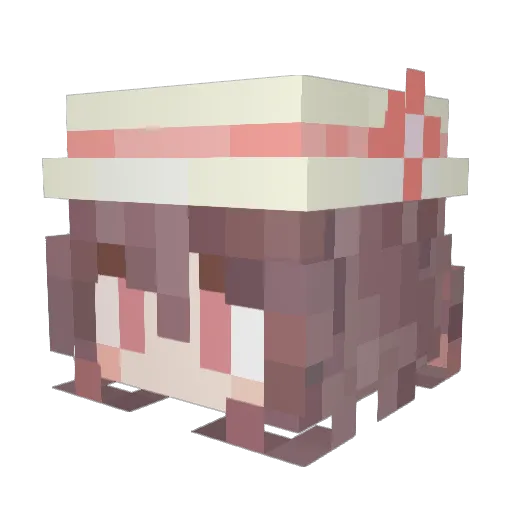 Jonathanjin6 Minecraft avatar head, 3D render