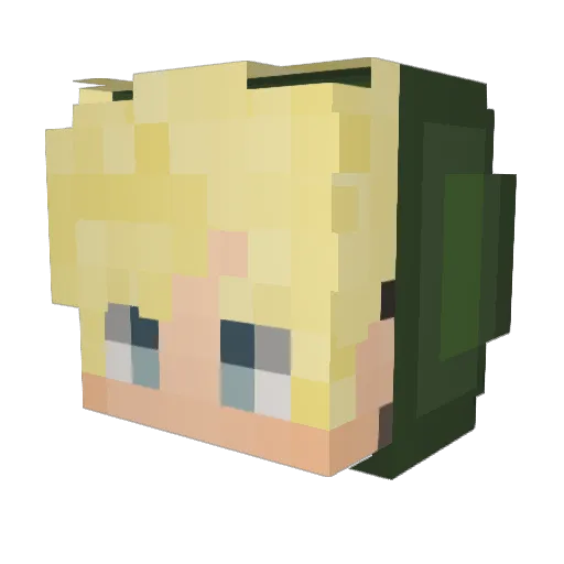 Jonathanzonn Minecraft avatar head, 3D render