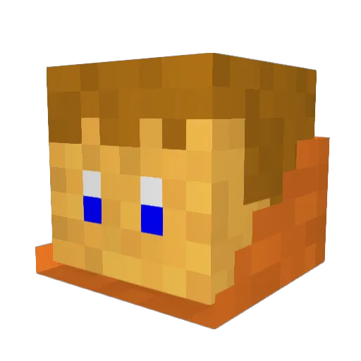 Jonatza Minecraft avatar head, 3D render