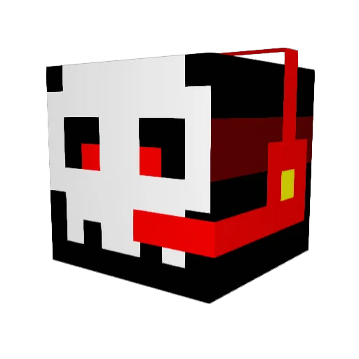 Jonawar Minecraft avatar head, 3D render