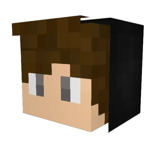 JonaxHD Minecraft avatar head, 3D render
