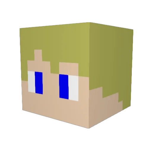 Jonazzi123 Minecraft avatar head, 3D render