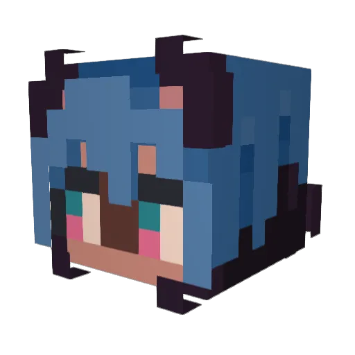 Jonbound Minecraft avatar head, 3D render
