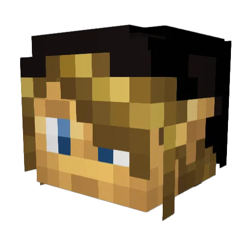 JondMellorn Minecraft avatar head, 3D render