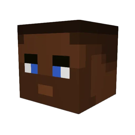 JondoClapz Minecraft avatar head, 3D render