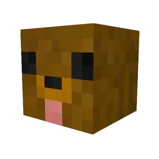 JoneBjorn Minecraft avatar head, 3D render