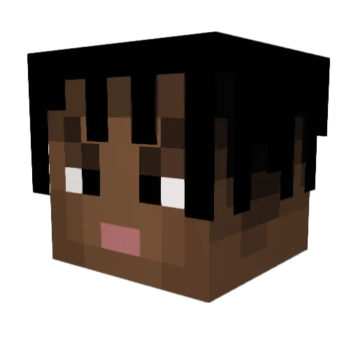 JoneHaze Minecraft avatar head, 3D render