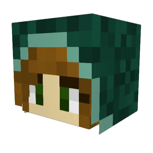 JoneTilly Minecraft avatar head, 3D render