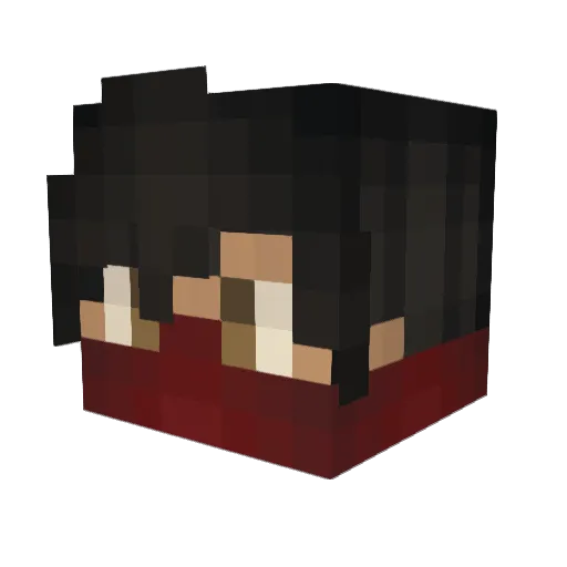 Joneqs Minecraft avatar head, 3D render