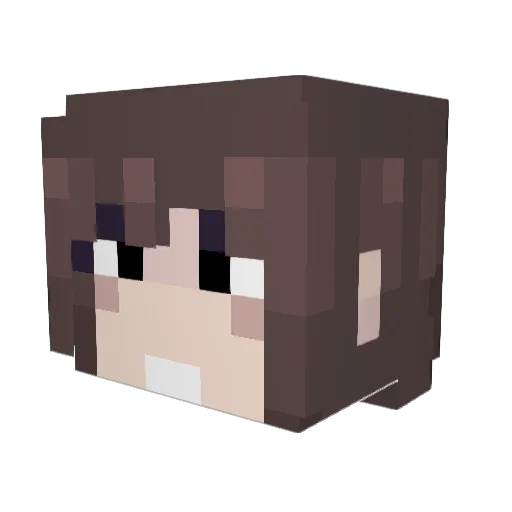 JonerB Minecraft avatar head, 3D render