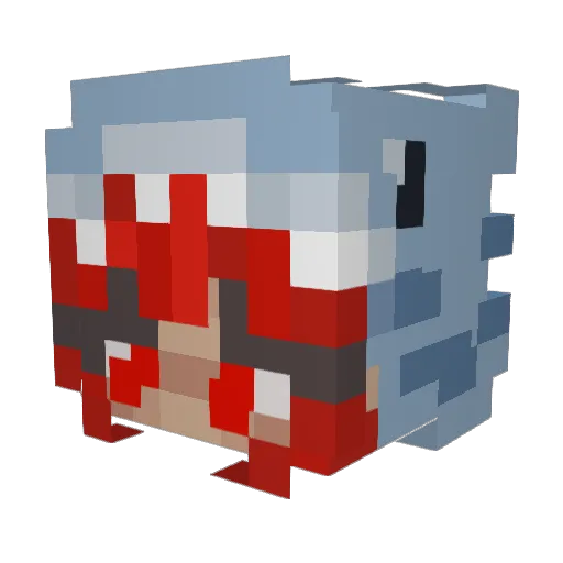 JonesKidz3 Minecraft avatar head, 3D render