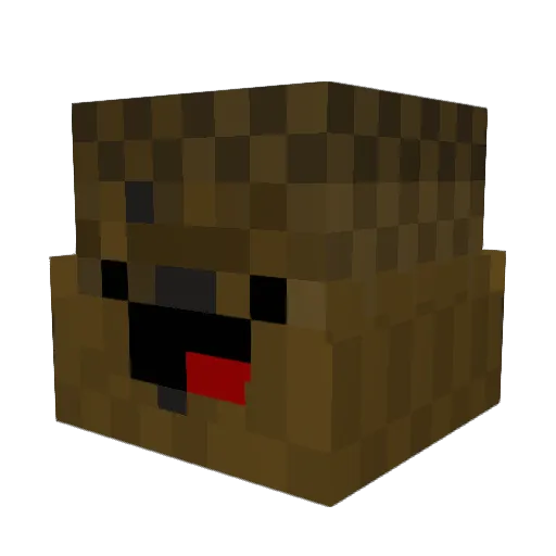 JonesTheBind Minecraft avatar head, 3D render