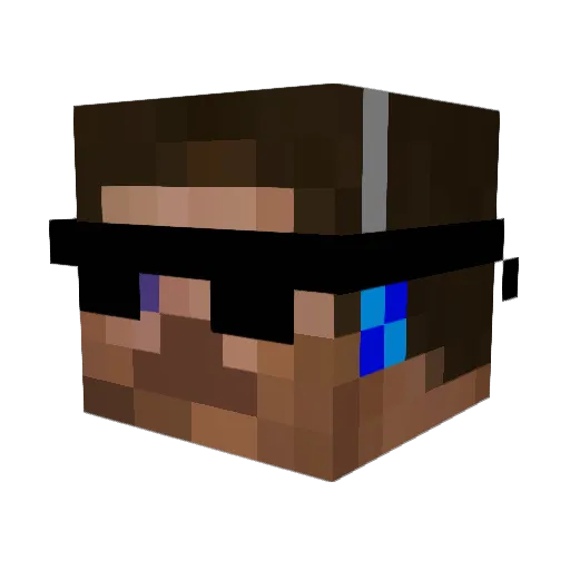 JonesXY Minecraft avatar head, 3D render