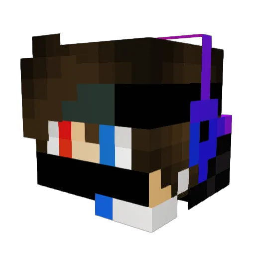 Jong10 Minecraft avatar head, 3D render